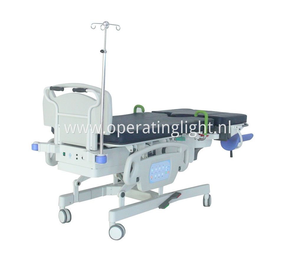 Electric labour obstetric bed